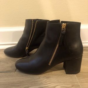 Cole Haan Black Leather Booties